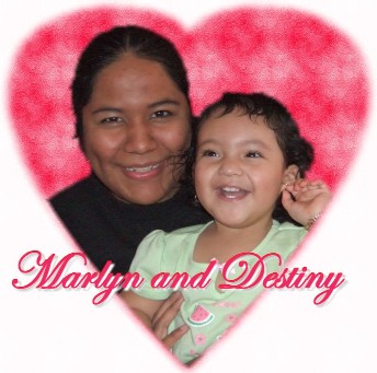 Marlyn and Destiny, mother and daughter saved from abortion