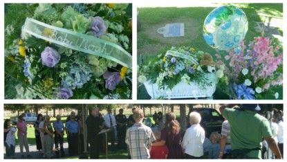Memorial service for Baby Noah