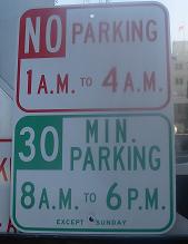 New parking signs about to be erected outside FPA.