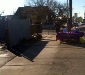 Fence outside Bakersfield FPA abortion chamber