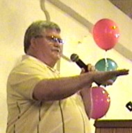 Harold Bryan, pastor of In Jesus' Name, closed the banquet with a challenge and prayer.