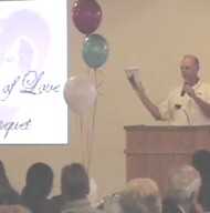 Steve Hanson, co-founder of LifeSavers Ministries and the Bakersfield Pregnancy Center, speaking at the Labor of Love Banquet.