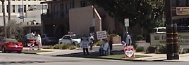 Christians pleading for the children outside Bakersfield's FPA killing center